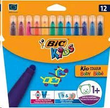 12 ROTULADORES BEBE BIC KIDS BIC BABY