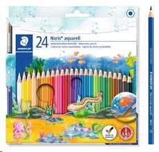 LAPIZ STAEDTLER NORIS CLUB AQUARELL 24U.CAJA