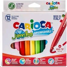 ROTUL.CARIOCA JUMBO 12 COLORES          