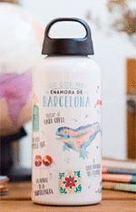 BOTELLA DE ALUMINIO LOVELY STREETS BARCELONA