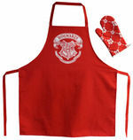 HOWGARTS LOGO DELANTAL Y MANOPLA PACK TRANSPARENTE HARRY POTTER