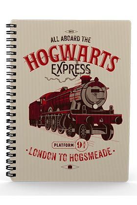 LIBRETA EFECTO 3D ALL ABOARD HOGWARTS EXPRESS HARRY POTTER