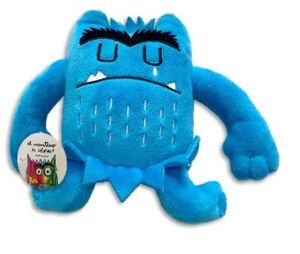 MONSTRUO DE COLORES PELUCHE AZUL (15 CM) TRISTEZA