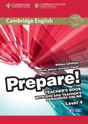 PREPARE! 4 TEACHER'S BOOK WITH DVD AND TEACHER'S RESOURCE ONLINE