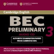 CAMBRIDGE BEC PRELIMINARY 3 AUDIO CD