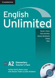 ENGLISH UNLIMITED ELEMENTARY TEACHER'S PACK (TEACHER'S BOOK WITH DVD-ROM)