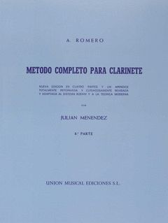 METODO COMPLETO PARA CLARINETE  3ºº PARTE JULIAN MENENDEZ