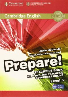 PREPARE! 5 TEACHER'S BOOK WITH DVD AND TEACHER'S RESOURCES ONLINE