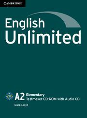 ENGLISH UNLIMITED ELEMENTARY TESTMAKER CD-ROM AND AUDIO CD