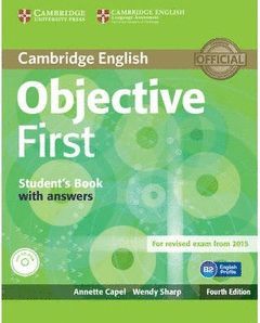 OBJECTIVE FIRST STUDENT'S BOOK WITH ANSWERS WITH CD-ROM 4TH EDITION