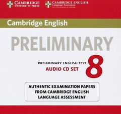 CAMBRIDGE ENGLISH PRELIMINARY 8 AUDIO CDS (2)