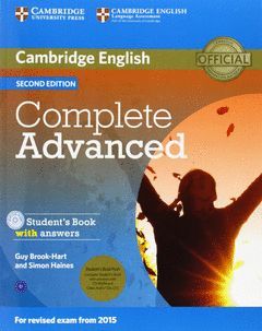 COMPLETE ADVANCED (2ND ED.) STUDENT'S BOOK SELF-STUDY PACK (WITH ANSWERS, CD-ROM