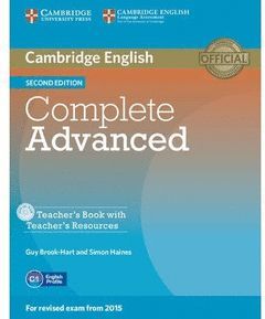 COMPLETE ADVANCED (2ND ED.) TEACHER'S BOOK WITH RESOURCES CD-ROM