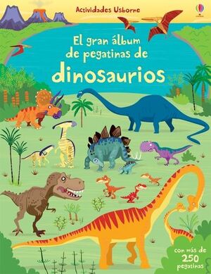 GRAN ALBUM DE PEGATINAS DE DINOSAURIOS.USBORNE-INF-RUST