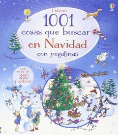 1001 COSAS QUE BUSCAR EN NAVIDAD PEGATINAS.USBORNE-INF-RUST