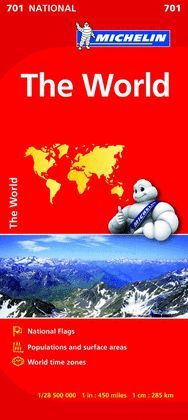 MAPA NACIONAL EL MUNDO  **701-MICHELIN**