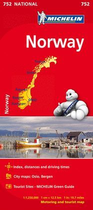 NORUEGA MAPA NATIONAL-752.ED19.MICHELIN