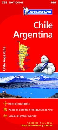 CHILE - ARGENTINA, MAPA NATIONAL