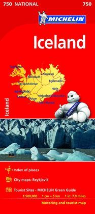 MAPA ICELAND (MAPA NACIONAL ISLANDIA MICHELIN)