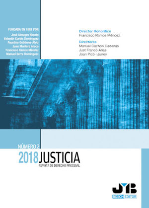 JUSTICIA 2018, N£MERO 2.. REVISTA DE DERECHO PROCESAL.