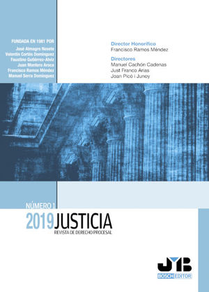 JUSTICIA 2019, N£MERO 1. REVISTA DE DERECHO PROCESAL.
