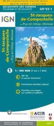 PUY-EN-VELAY A MOISSAC ST-JACQUES-DE-COMPOSTELLE -IGN