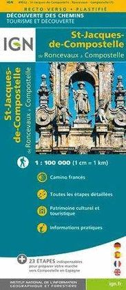 CAMINO DE SANTIAGO DE RONCESVALLES A SANTIAGO 1:100.000-IGN