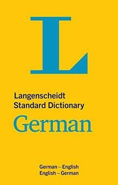 STANDARD DICTIONARY GERMAN.LANGENSCHEIDT ENGLISH/GERMAN GERMAN/ENGLISH