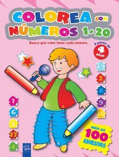 COLOREA CON NUMEROS 1-20 ROSA.YOYO-INF