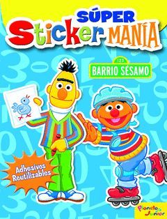 BARRIO SESAMO. SUPER STICKER MANIA.PLANETA JUNIOR-G-RUST
