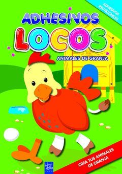 ADHESIVOS LOCOS. ANIMALES DE GRANJA.YOYO-INF