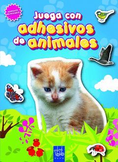JUEGA CON ADHESIVOS DE ANIMALES.(AZUL).YOYO-INF