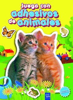 JUEGA CON ADHESIVOS DE ANIMALES (NARANJA).YOYO-INF