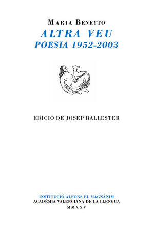 ALTRA VEU POESÍA 1952-2003