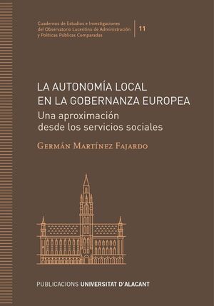 LA AUTONOMÍA LOCAL EN LA GOBERNANZA EUROPEA