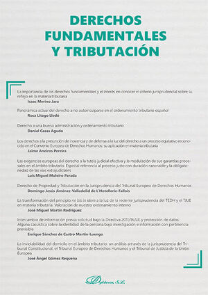 DERECHOS FUNDAMENTALES Y TRIBUTACIÓN. MONOGRÁFICO NUEVA FISCALIDAD