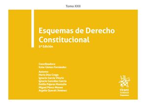 ESQUEMAS DE DERECHO CONSTITUCIONAL. TOMO XXII. 5ª ED.