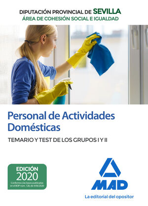 PERSONAL DE ACTIVIDADES DOMÉSTICAS (ÁREA DE COHESIÓN SOCIAL E IGUALDAD) DE LA DI