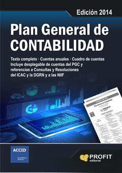 PLAN GENERAL DE CONTABILIDAD. EDICIÓN  2014