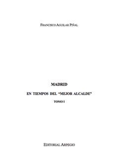 MADRID EN TIEMPOS DEL 