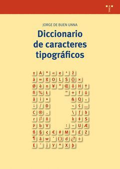 DICCIONARIO DE CARACTERES TIPOGRAFICOS