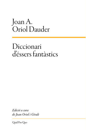 DICCIONARI D'ESSERS FANTASTICS