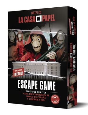 LA CASA DE PAPEL. ESCAPE GAME. OBJETIVO: LIBERAR A RIO