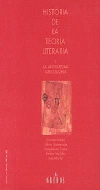 Hª.DE LA TEORIA LITERARIA I  - ANTIGUEDAD GRECOLAT