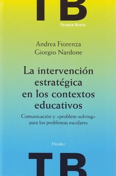 INTERVENCION ESTRATEGICA EN LOS CONTEXTOS EDUCATIVOS,LA.HERDER