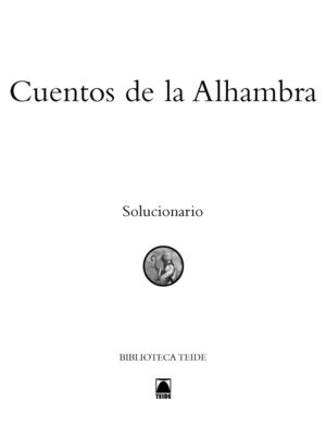 CUENTOS DE LA ALHAMBRA. SOLUCIONARIO
