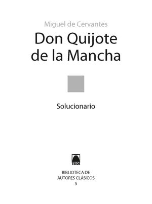 G.D. DON QUIJOTE DE LA MANCHA