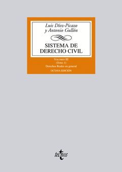 SISTEMA DE DERECHO CIVIL. VOL-3 TOMO 1 (8ª ED). TECNOS