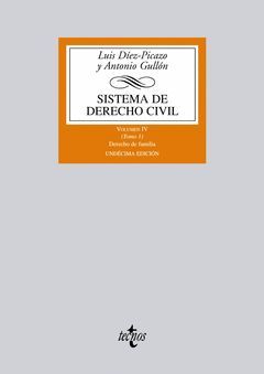 SISTEMA DE DERECHO CIVIL.VOLUM IV TOMO 1.TECNOS