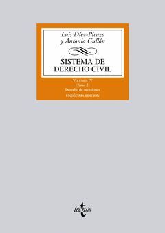 SISTEMA DE DERECHO CIVIL.VOLUM IV TOMO 2.TECNOS
